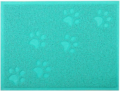 Cat Litter Box Debris Catcher Mat, 16x12 Inches, 4 Colors Available (Green)