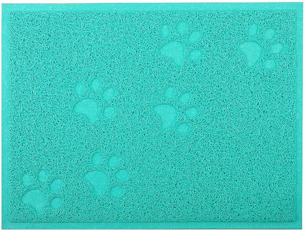 Cat Litter Box Debris Catcher Mat, 16x12 Inches, 4 Colors Available (Green)