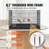 VEVOR 30 Inch Flight Bird Cage, Stackable with Slide-Out Tray, Small Parrots Birdcage for Cockatiels and Budgies