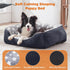 GASUR Cozy Rectangle Dog Bed for Large Dogs, Washable Orthopedic Sofa Bed, Soft Calming Sleeping Puppy Bed, Black (S