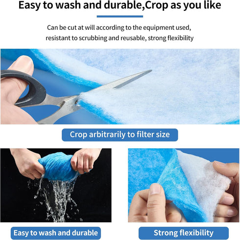 Aquarium Filter Sponge - Fish Tank Pond Filter Media for Freshwater and Saltwater Aquariums, Reusable Material (0.78"