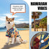 Dog Shirt Hawaiian | Pet Summer T-Shirts with Floral Design, Cool Clothes for Dogs, Sold Separately