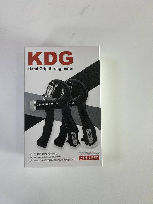 KDG Hand Grip Strengthener 2 Pack - Adjustable Resistance 10-130 lbs for Muscle Building and Recovery