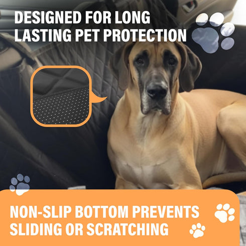 Hammock, Active Pets Dog Car Seat Cover for Back Seat, Waterproof Pet Protection SUV Truck Car Backseat Protector