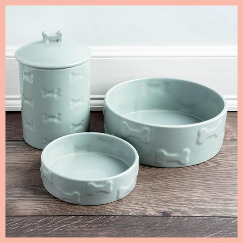 Park Life Designs Pet Bowl - Manor, Small, White