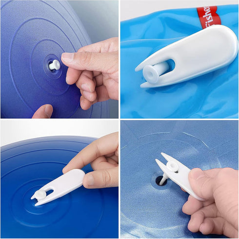 Yolev Exercise Ball Replacement Kit with Air Stopper Plug - Essential for Fitness