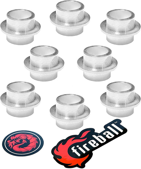 Fireball Dragon Aluminum Self Centering Bearing Spacers, 8 Pack Rollerblade Spacer for Inline Skates and Longboards