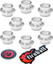 Fireball Dragon Aluminum Self Centering Bearing Spacers, 8 Pack Rollerblade Spacer for Inline Skates and Longboards