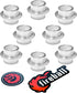 Fireball Dragon Aluminum Self Centering Bearing Spacers, 8 Pack Rollerblade Spacer for Inline Skates and Longboards