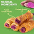 MON2SUN 10.6oz (30 Count Pack 1) Rawhide Free Dog Treats, Chicken Wrapped Purple Sweet Potato Snacks, Healthy
