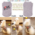 Dog Shirts Love Puppy Shirt Mommy Dad, Sleeveless Vest T-Shirt for Dogs Cats, Apparel (Large, Grey-Pet)