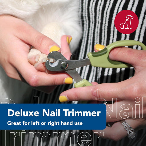 Trimmer Coastal Pet Safari Dog Deluxe Nail - Large Finger Hole and Easy Grip - Stainless Steel Pet Nail Clippers - One