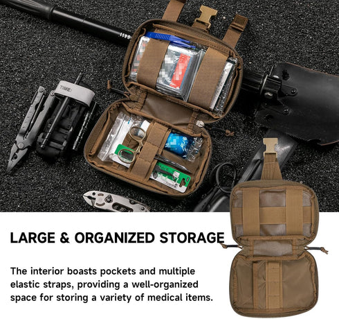 EXCELLENT ELITE SPANKER Tactical Molle Rip Away Ifak Pouch Utility First Aid Pouch Medical EMT Bag