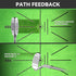 Golf Hitting Mat | Training Mat for Swing Path Feedback, Extra Replaceable Practice Mat 16"x12"