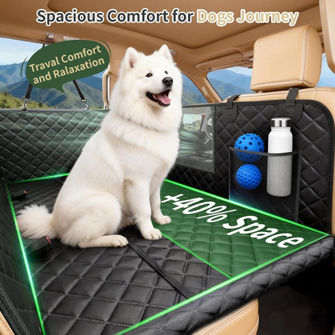 LEIMO KPARTS Seat,400lb Bottom-Detachable,600D Hammock Dog Car Seat Cover for Back Waterproof Dog Car Seat Cover Hard