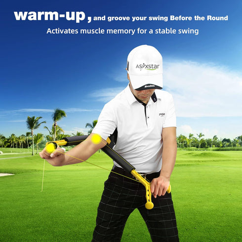 Golf Swing Trainer Aid - Posture Correction Equipment, Golf Spinner Swing Motion Trainer for Beginners