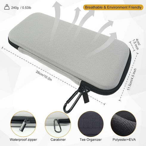 Golf Glove Holder Case for Accessories with Removable Glove Shaper Portable Golfer Gifts for Men & Women Caddy