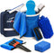 AUTODECO 12Pcs Boat Wash Cleaning Kit with Collapsible Bucket Wash Sponge Mitt