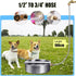 Automatic Dog Water Bowl Dispenser Large Breed Stainless Steel Auto Fill Dog Waterer with Float Valve Livestock Water