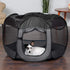 Furhaven Portable Dog Playpen Cat Tent, Pet playground,Kennel foldable indoor outdoor zippered puppy crate - Gray