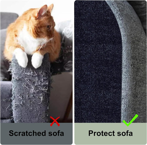 Trimmable 78.7x15.8In) Cat Scratching Climbing Carpet Mat, Adhesive Cat Post Covered Pad Replacement for DIY Cat Tree