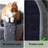 Trimmable 78.7x15.8In) Cat Scratching Climbing Carpet Mat, Adhesive Cat Post Covered Pad Replacement for DIY Cat Tree