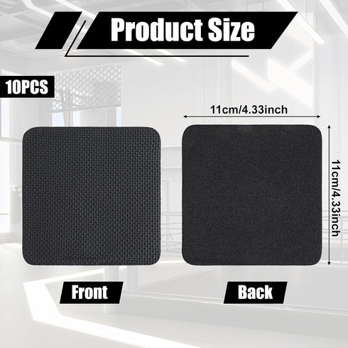 BOHUIZ 10 Pcs Gym Grip Pads for Weight Lifting Workout, Gym Hand Grips Lifting Grips Pull Up Gloves Neoprene Comfort No