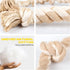 Fida Large Dog Rope Toys for Aggressive Chewers, 29" Indestructible Tug of War Toy with 3 Knots and Handle, Natural