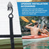 Kayak Storage Straps with Carabiner Paddle Clips, Adjustable Double Sling for Indoor/Outdoor Kayak & Surfboards