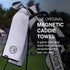 Ghost Golf Magnetic Towel - Premium Microfiber with Magnet for Carts or Clubs