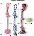 Fida Dog Rope Toys 4 Pack, Sturdy Cotton Chew Tug Ropes for Indoor/Outdoor, Interactive Tug o'war Toys for Small Dogs