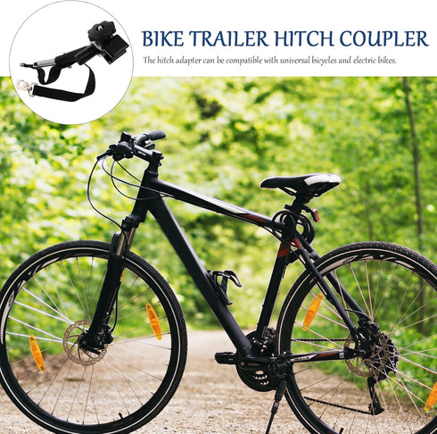 Universal Bike Trailer Hitch Connector Coupler: Quick Release Bicycle Trailer Hitch Adapter for Cycling Accessories