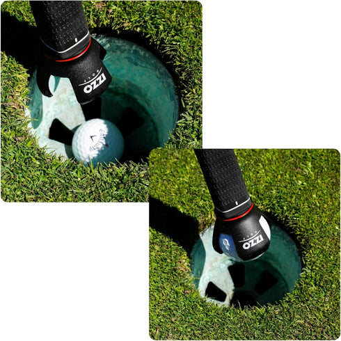 IZZO Golf Ball Grabber for End of Putter - Screw-In 3-Prong Golf Ball Retriever