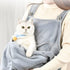 Cozy Pet Carrier Apron, Hands-Free Cat Sling for Indoor Outdoor Travel, Grey
