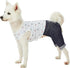 Blueberry Pet Summer Vacation Beach Cotton Dog Shirt with Denim Pants, Nautical Striped Jumpsuit for Medium Dogs