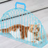 Balacoo Cat Bath Box, Cat Drying Cage for Scratch Resistance, Multipurpose Grooming House Dryer Cage, Blue