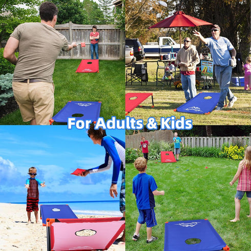 3x2 Set 8 Set Sets NZQXJXZ ft Cornhole Board with Bean Bags and Carrying Bag, Outdoor Toss Game for Kids and Adults