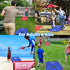 3x2 Set 8 Set Sets NZQXJXZ ft Cornhole Board with Bean Bags and Carrying Bag, Outdoor Toss Game for Kids and Adults