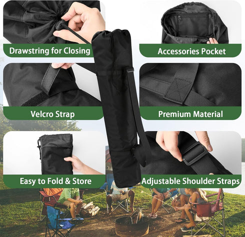 Homakover 38 Inch) Carrying Bag For Folding Camping Chair, Foldable Large Mouth Folding Chair Storage Replacement Bag