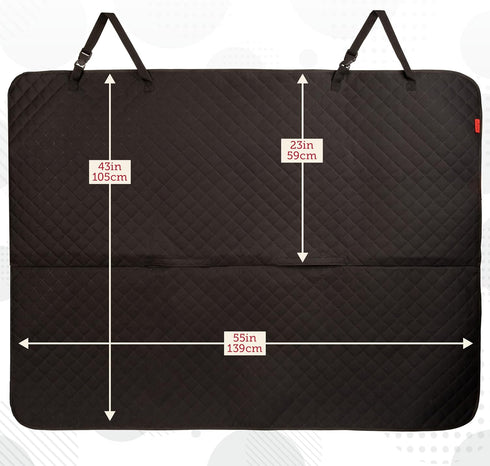 Lusso Gear Dog Car Seat Cover - Waterproof & Non-Slip Seat Protector - Universal Fit Truck & SUV Covers - Quick Install
