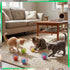5 Jecery Pcs Cat Spring Balls Toys Stretchable Rolling Balls Colorful Playful Coils Interactive Action Toy Caged Rats