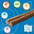 Jack&Pup 6" Bully Sticks 12 Pack for Dogs | Premium Odor Free Beef Pizzle Sticks for Large Dogs | All Natural