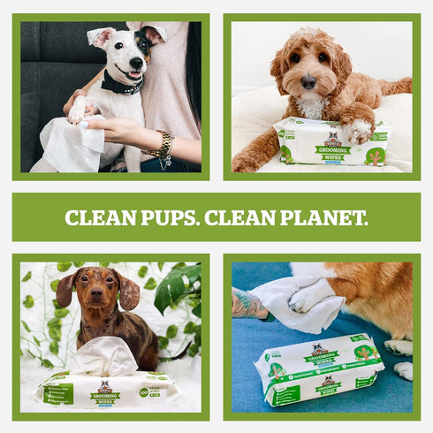 Pogi's Dog Grooming Wipes, 400 Plant-Based, Hypoallergenic Wipes for Cleaning and Deodorizing Dogs, Fragrance Free