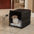 MidWest Homes for Pets Small Dog Crate Cover, Black Polyester, Fits Most 24-inch Crates, Reduces Barking & Chewing