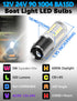 90 1004 Bulbs Bulb BA15D 12V 24V 6000K Sailboat 2PCS Boat Marine LED for Navigation Lights, White for Pontoon Boat