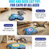 OPDEKEHA Interactive Cat Toy for Indoor Cats, Touch Activated Automatic Electronic Cat Toy with Sound On/Off, Dual