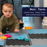 3/8" 12"x12" We Sell Mats Thick Multipurpose EVA Foam Exercise Floor Mat, Interlocking Kid-Friendly Tiles, Anti-Fatigue