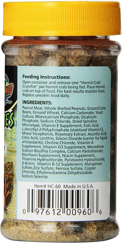 Zoo Med Peanut Crunchies for Hermit Crabs - Delicious Treats