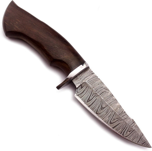 Handmade Damascus 10" Steel Bowie Knife for EDC, Hunting, Survival, Camping, Skinning, Bushcraft, Fishing.