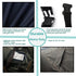Golf Cart Covers for 4 Passenger+2 Passenger, 420D Heavy Duty Waterproof Windproof for EZGO Club Car Yamaha